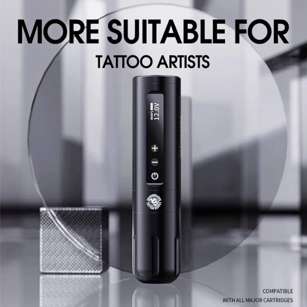 Pro Wireless Tattoo Gun Kit L2 Tattoo Machine Pen 5000mAh Battery Power Suppl... - Picture 5 of 10